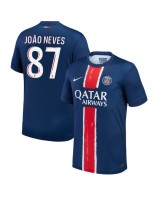 Paris Saint-Germain Joao Neves #87 Kotipaita 2024-25 Lyhythihainen